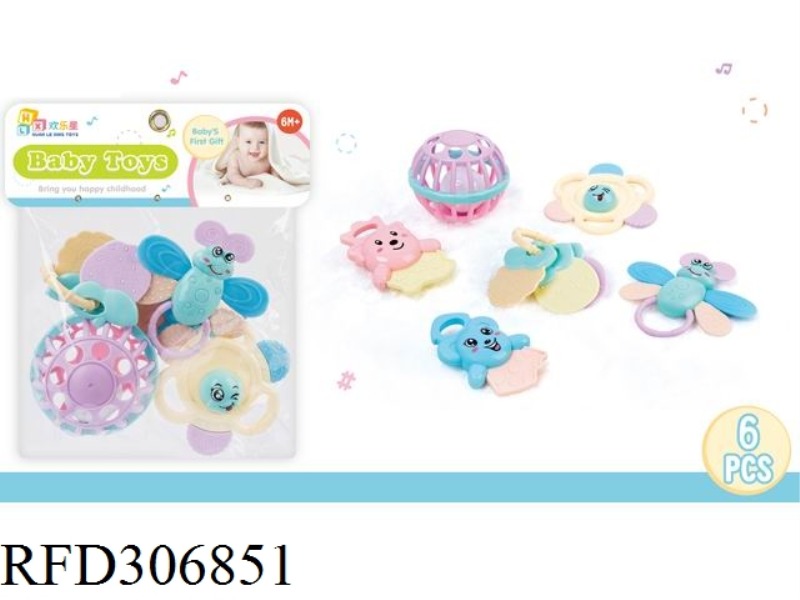 BABY RATTLE 6PCS