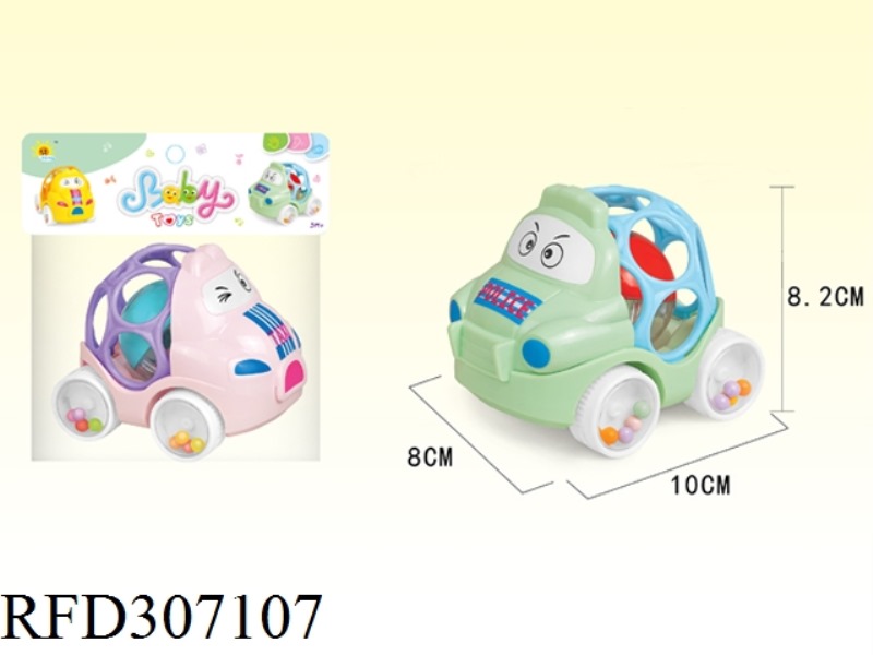 BABY FLEXIBLE GLUE POLICE CAR(TAXI)RATTLE CAR