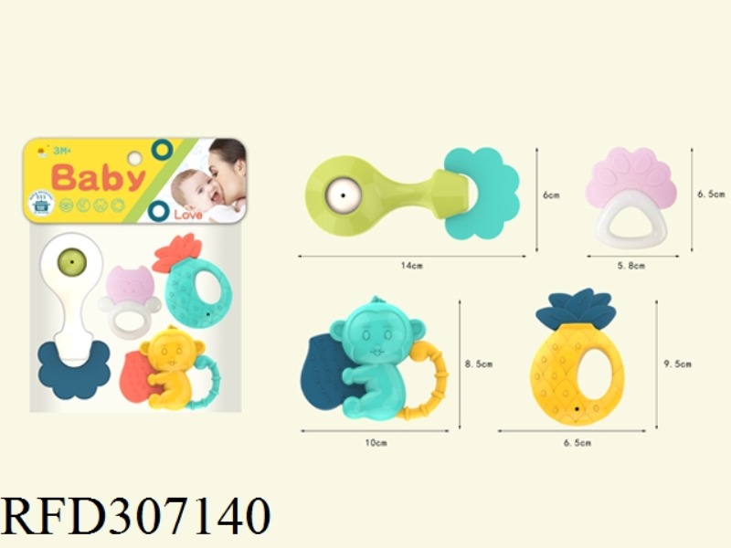 CAN POACH BABY RATTLE(4PCS)