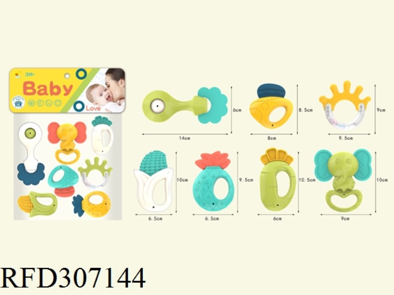 CAN POACH BABY RATTLE(7PCS)