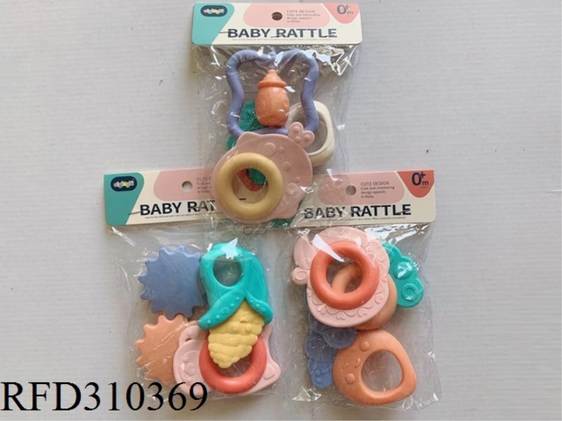 BABY POACH RATTLE 3PCS(3 ASST)