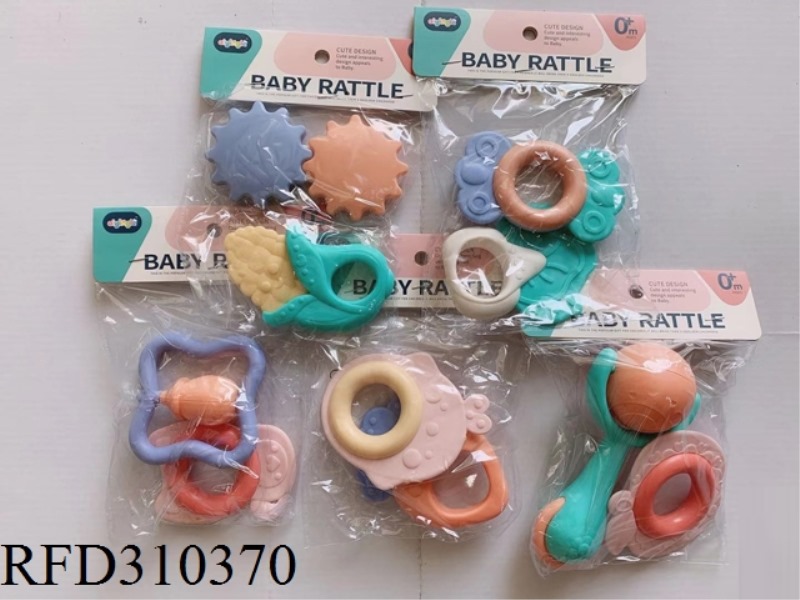 BABY POACH RATTLE 2PCS(5 ASST)