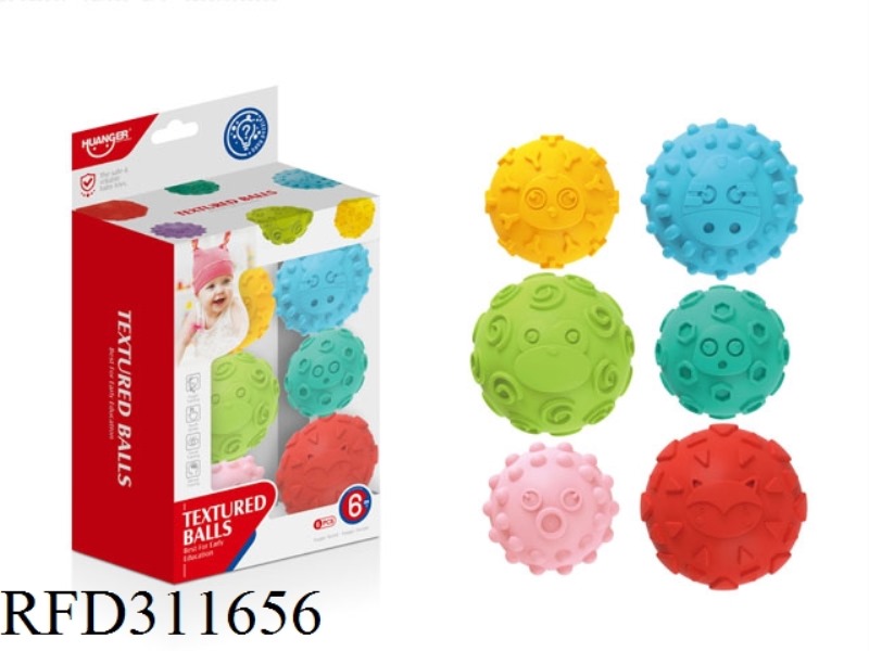 ANIMAL GLUE BALL 6  PCS