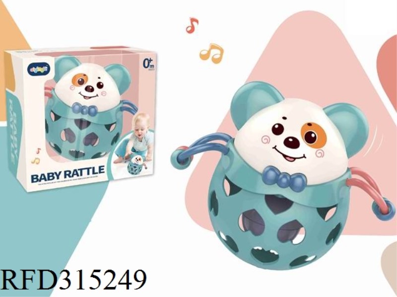 FLEXIBLE GLUE DOG BABY RATTLE