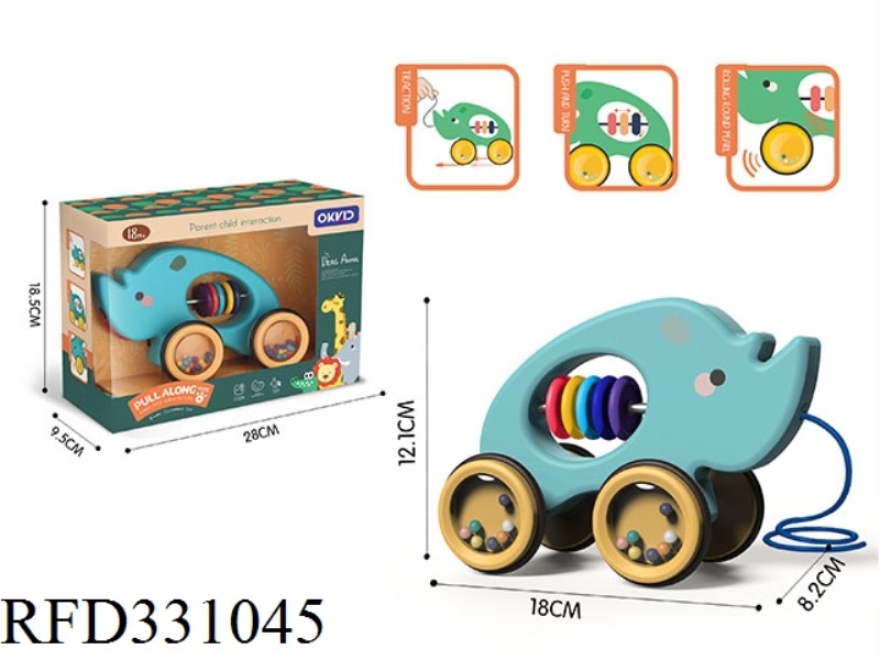DRAG TOY RHINO TEACHER