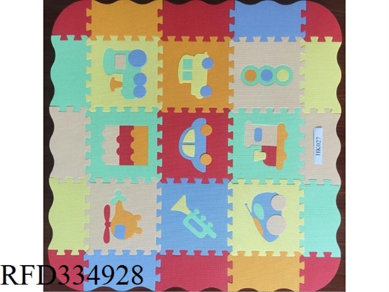 EVA PUZZLE MAT 16 PIECES TRAFFIC+PERIMETER