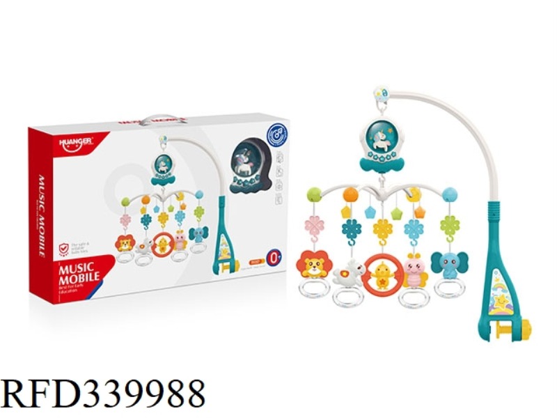 UNICORN BED BELL WITH LIGHT MUSIC (BLUE)