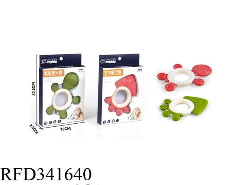 TORTOISE OCTOPUS RATTLE TEETHER