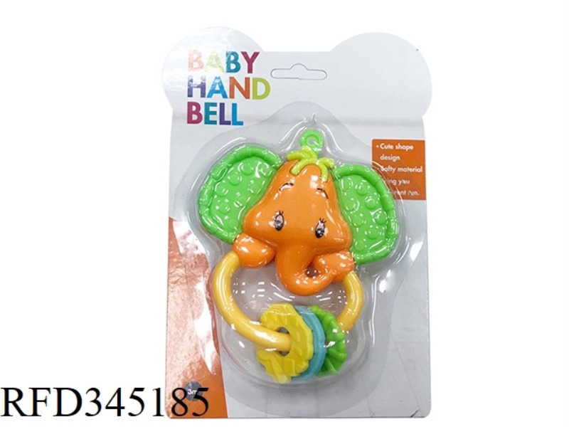 TEETHER ELEPHANT RATTLE