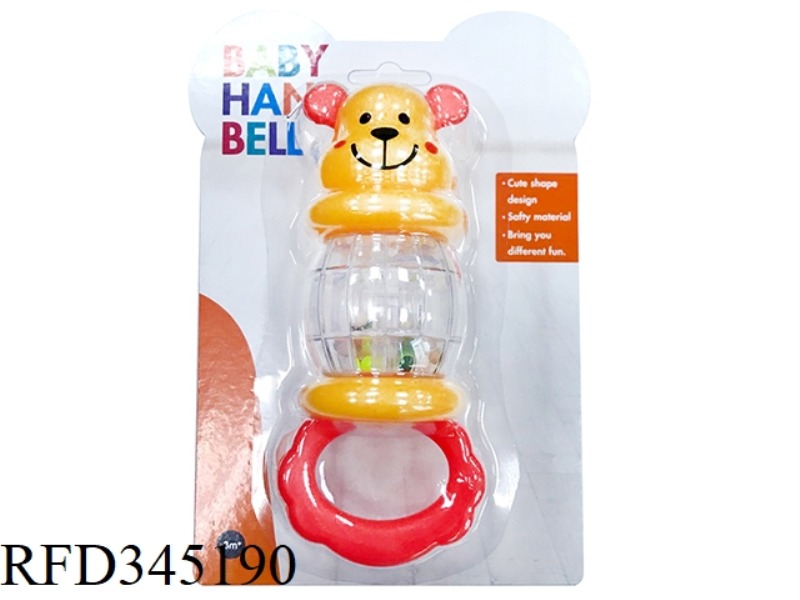 TEETHER LANTERN BEAR RATTLE