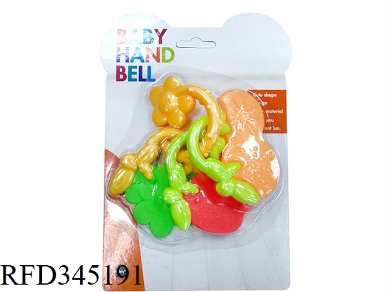 TEETHER FRUIT SLICE RATTLE