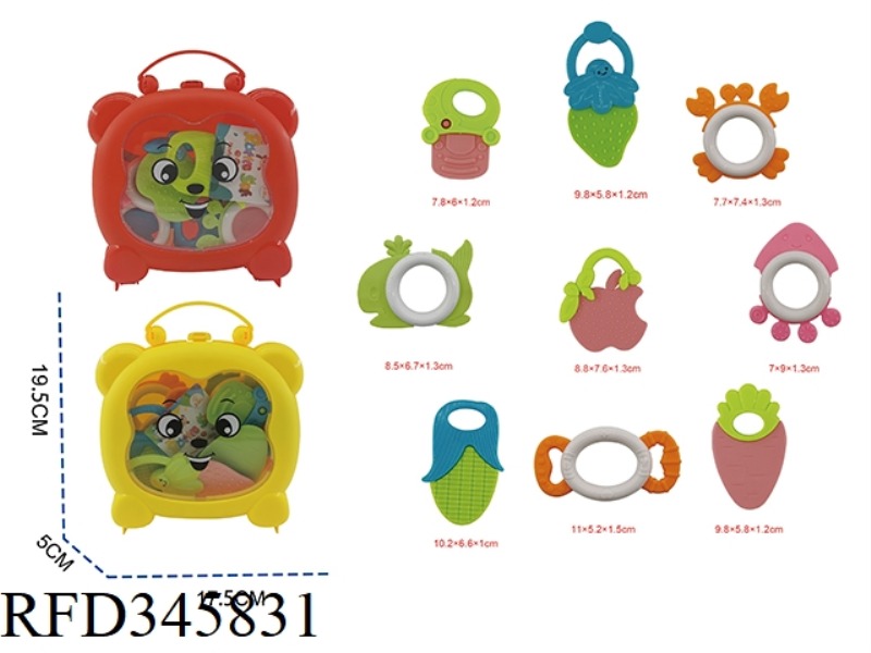BABY MONKEY STORAGE BOX 9 PIECE TEETHER
