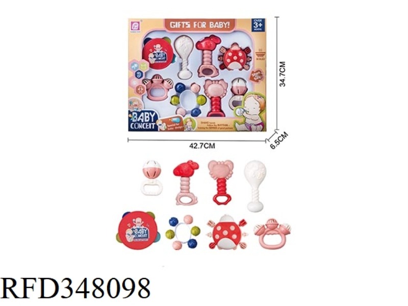BABY RATTLE 8PCS