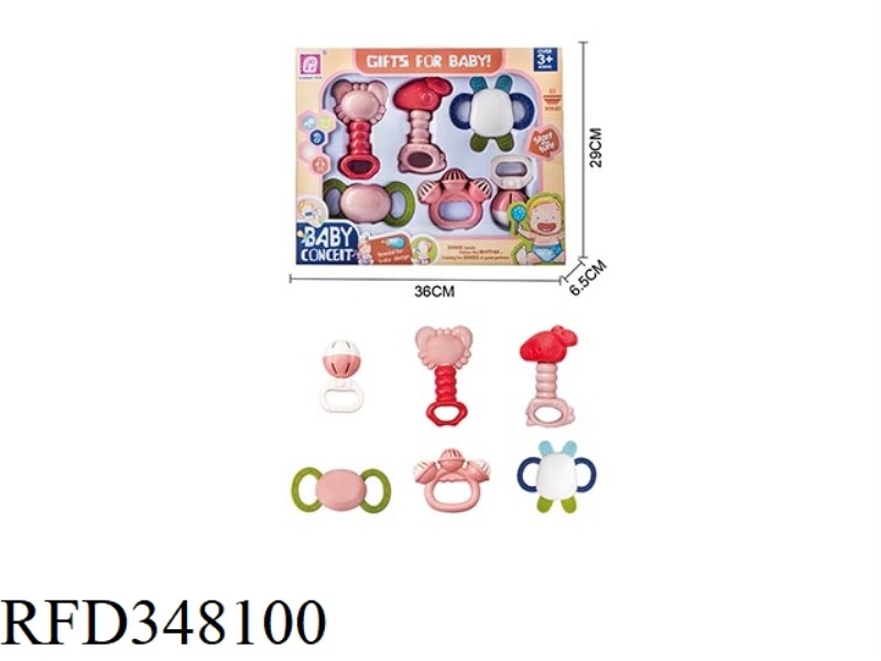 BABY RATTLE 6PCS