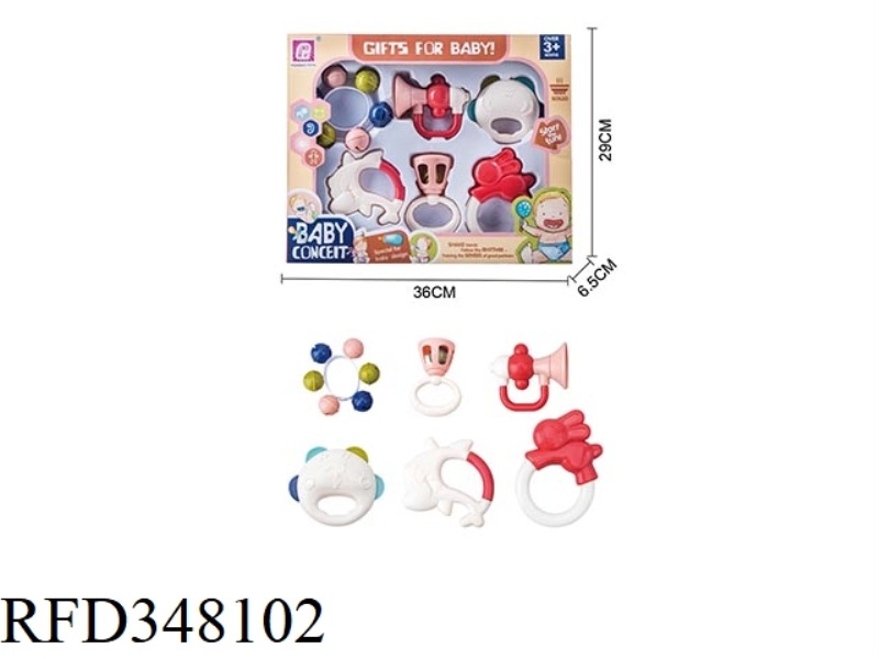 BABY RATTLE 6PCS