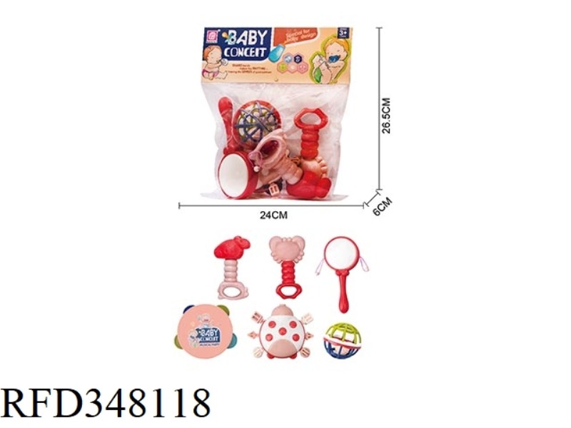 BABY RATTLE 6PCS
