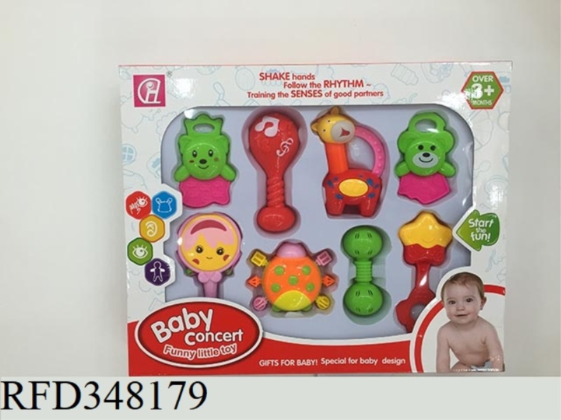 BABY RATTLE 8PCS
