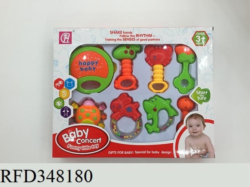 BABY RATTLE 8PCS