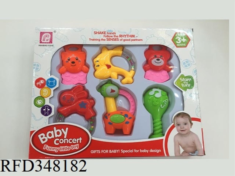 BABY RATTLE 6PCS