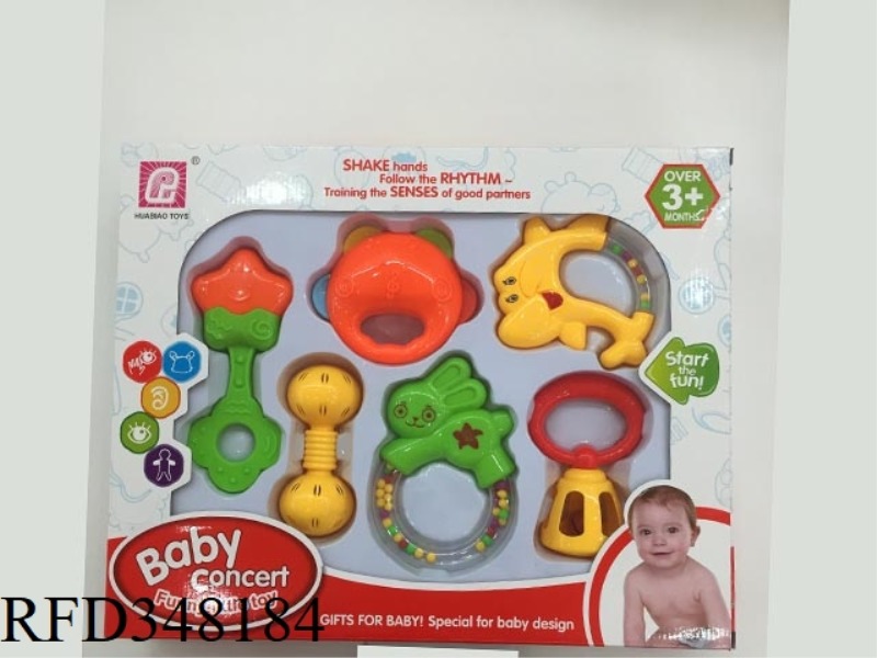 BABY RATTLE 6PCS