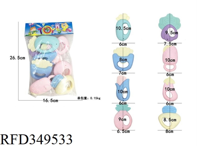 8-PIECE RATTLE SET (MACARON COLOR)