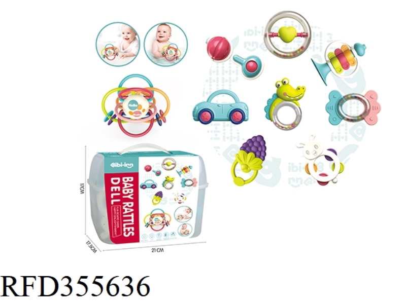 BABY GUM RATTLE (8 +1)
