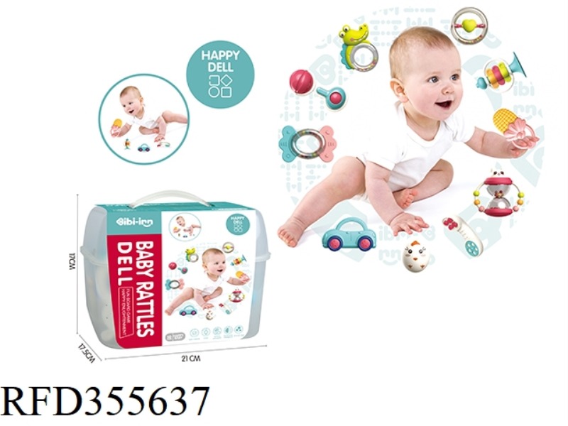 BABY GUM RATTLE (10 PCS)