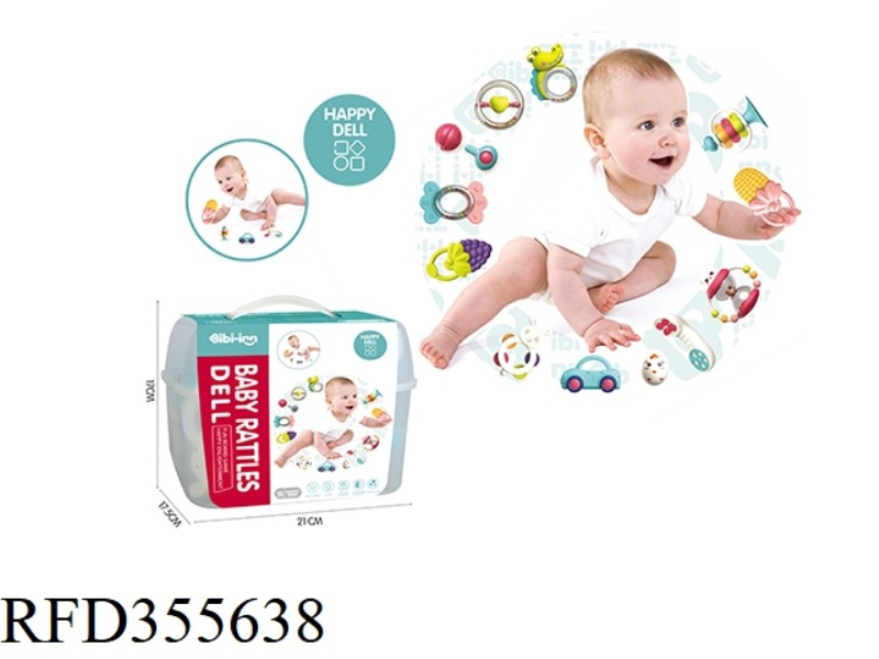 BABY GUM RATTLE (12 PCS)