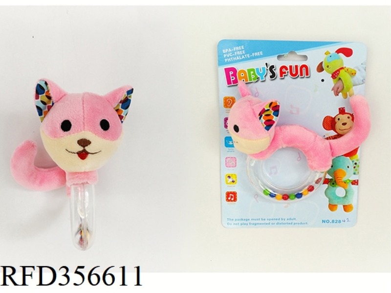 COLOR BEAD CIRCLE CAT (EAR
FLOWERING PAPER, COLORFUL BEADS
, NO RATTLE)