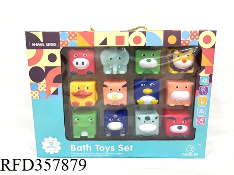 JENGA BATHROOM TOYS 12 PCS (WITH BB WHISTLE)
