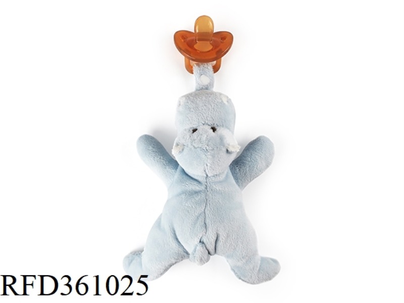 HIPPO SOOTHING PLUSH DOLL (SILICA GEL PACIFIER)
