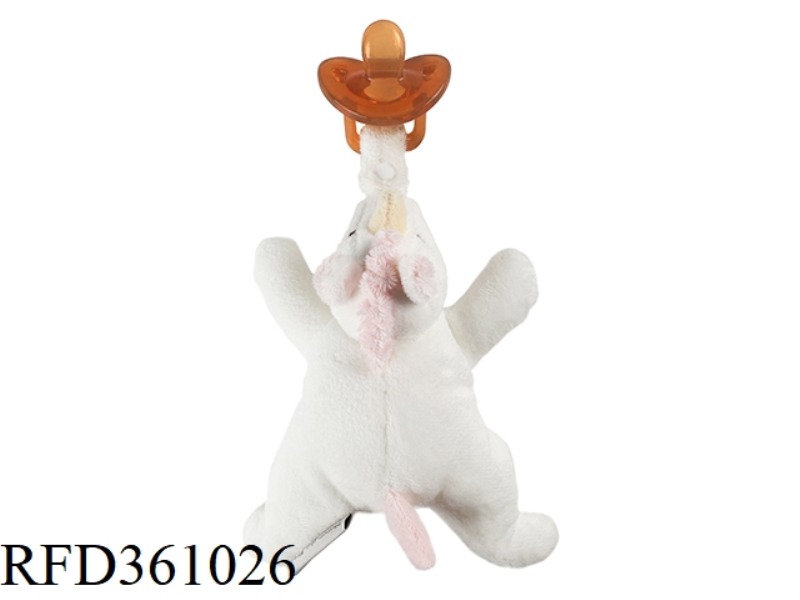 UNICORN SOOTHING PLUSH DOLL (SILICA GEL PACIFIER)