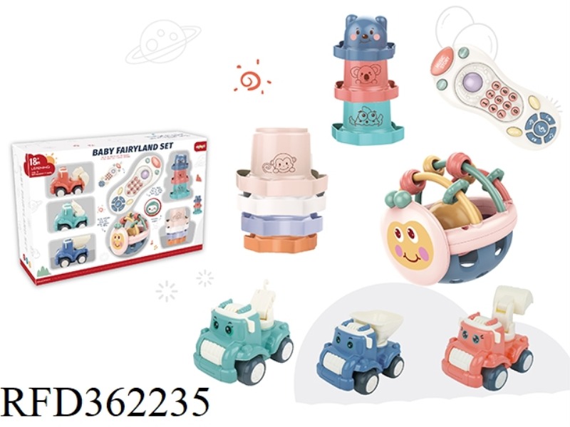 REMOTE CONTROL ENGINEERING VEHICLE BEE ROCKING MUSIC SET