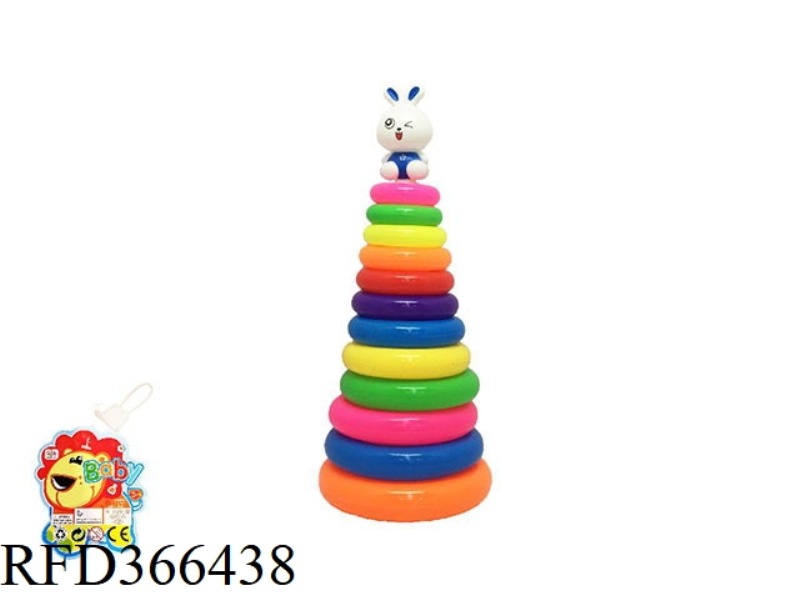 RABBIT ROUND RAINBOW CIRCLE