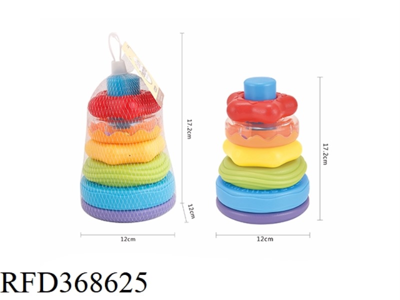 RAINBOW STACKED CIRCLES