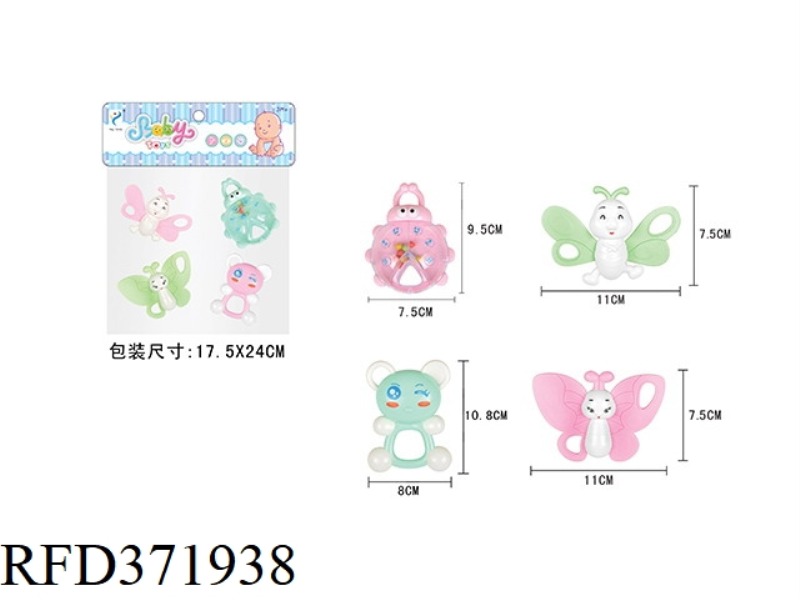 TEETHER RATTLE SERIES (4PCS)