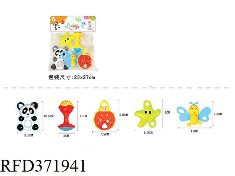 TEETHER RATTLE SERIES (5PCS)