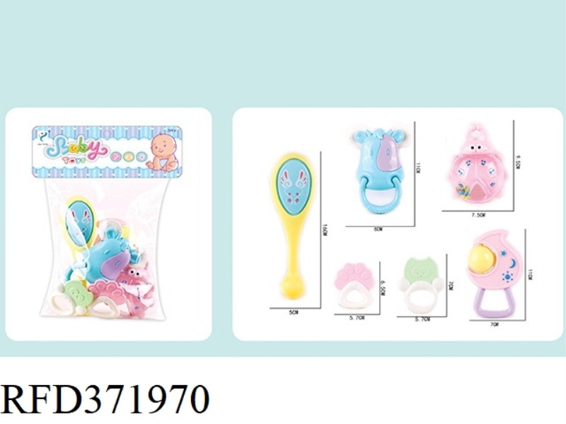 TEETHER RATTLE SERIES (6PCS)