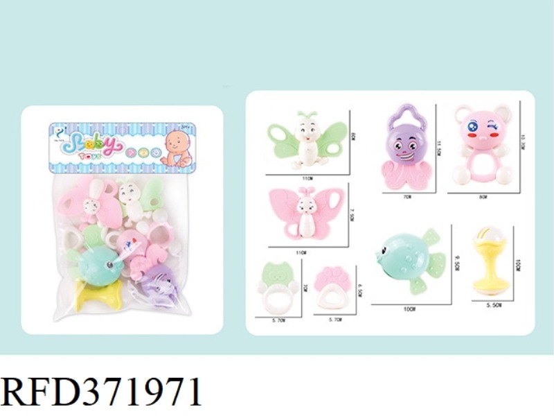 TEETHER RATTLE SERIES (8PCS)