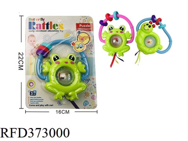 BABY RATTLE SNAIL FROG MIXED