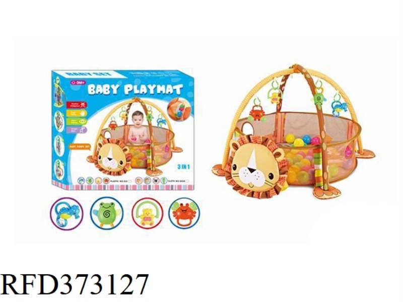 LION GAME BALL POOL WITH 12 BALLS
