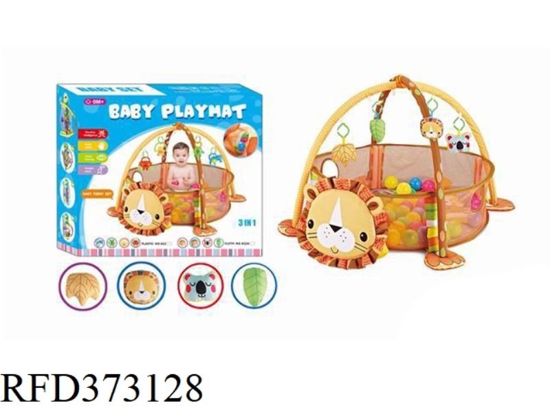 LION GAME BALL POOL WITH 12 BALLS