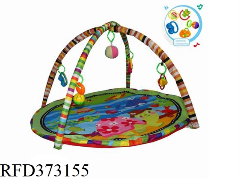 BABY PLAY BLANKET CARPET FITNESS RACK-TORTOISE