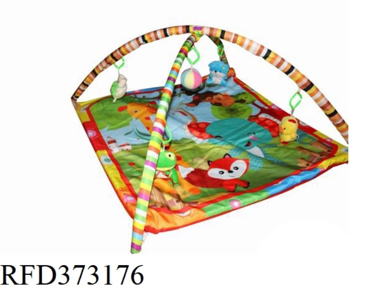 BABY PLAY BLANKET CARPET FITNESS RACK-ELEPHANT