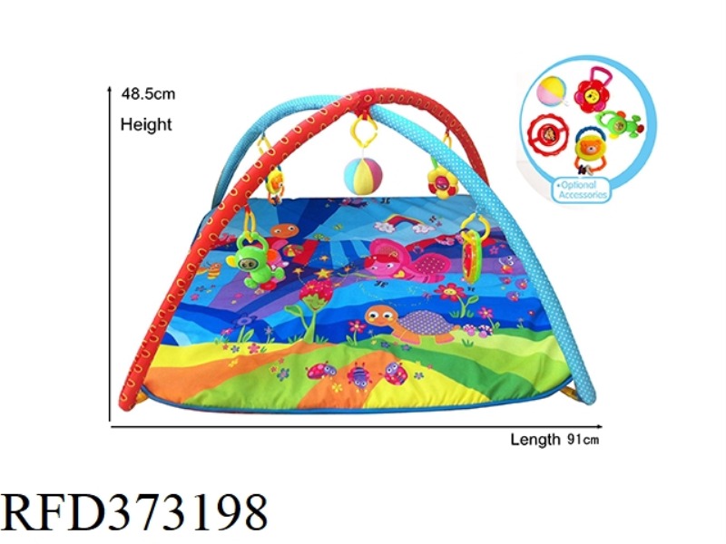 BABY FITNESS FRAME GAME BLANKET (RAINBOW)