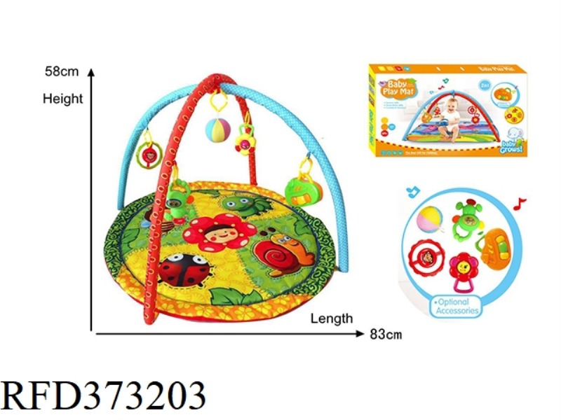 BABY FITNESS FRAME GAME BLANKET (INSECT) WITH MUSIC