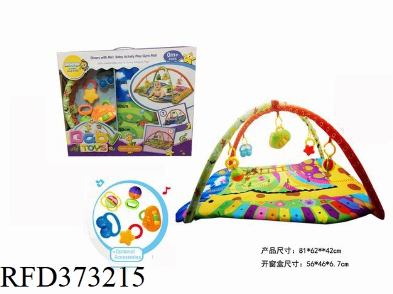 CRAWLING CARPET FITNESS FRAME GIRAFFE WITH MUSIC BOX