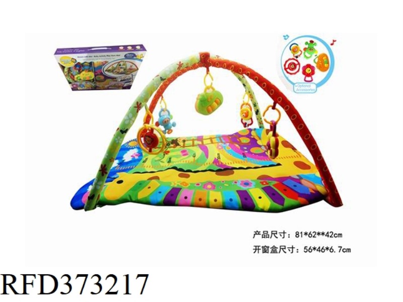 CRAWLING CARPET FITNESS FRAME GIRAFFE WITH MUSIC BOX