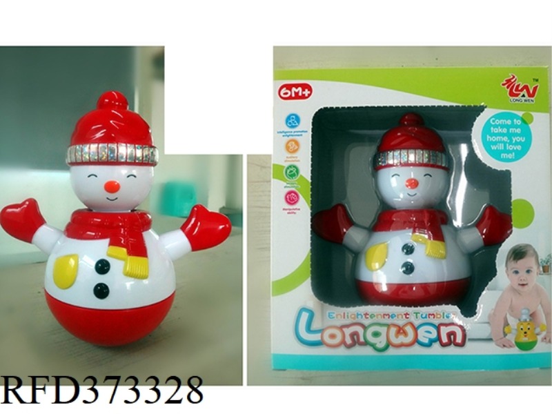 SNOWMAN WAVED TUMBLER