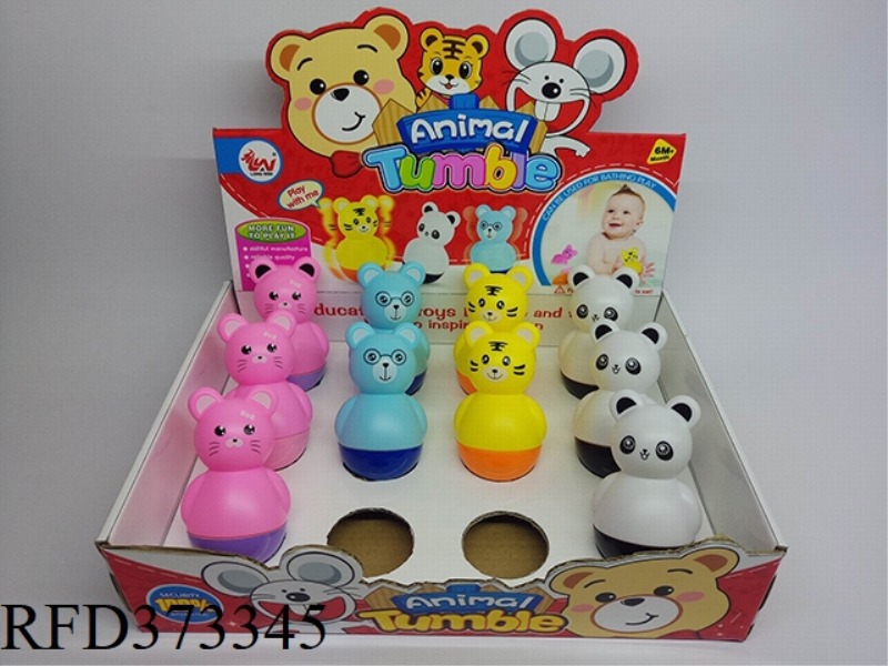 CARTOON ANIMAL TUMBLER 4 STYLES 12PCS